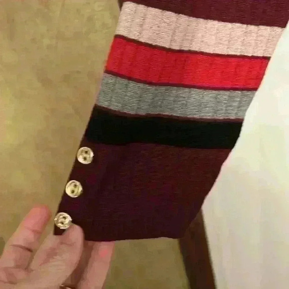 NWT 3X burgundy light sweater plus gorgeous for fall! LIZ Claiborne - Picture 2 of 8